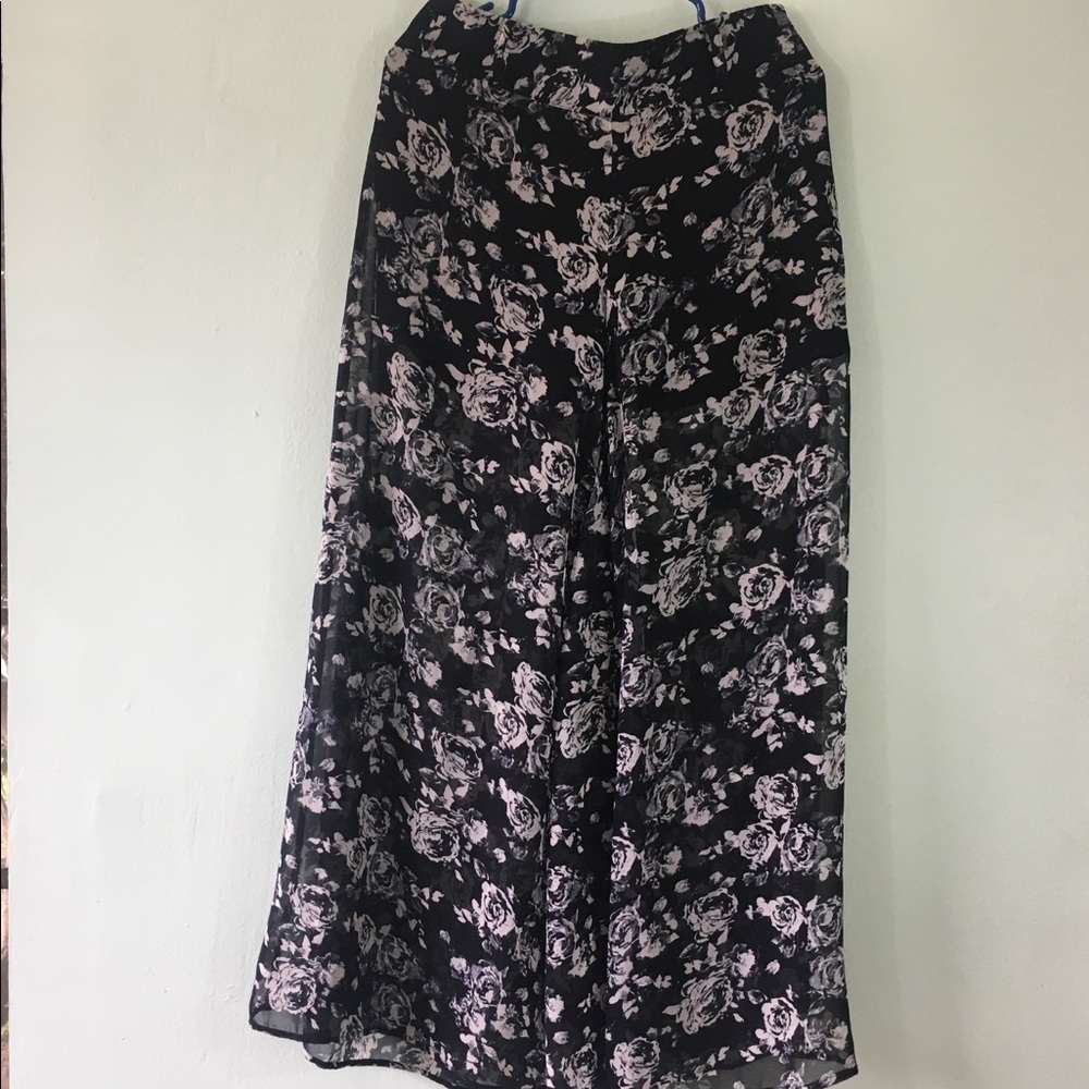 ✨FOREVER 21 SHEER HIGH WAIST WIDE LEG PANTS